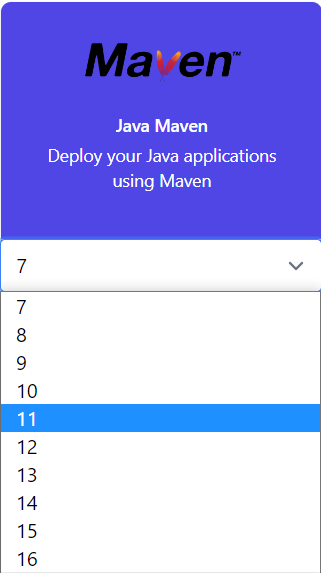 Java Maven select